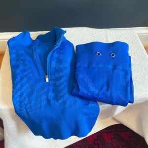 Shein Blue Workout Set